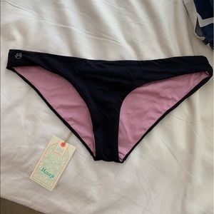 Maaji Black/Pink Reversible Bikini Bottoms